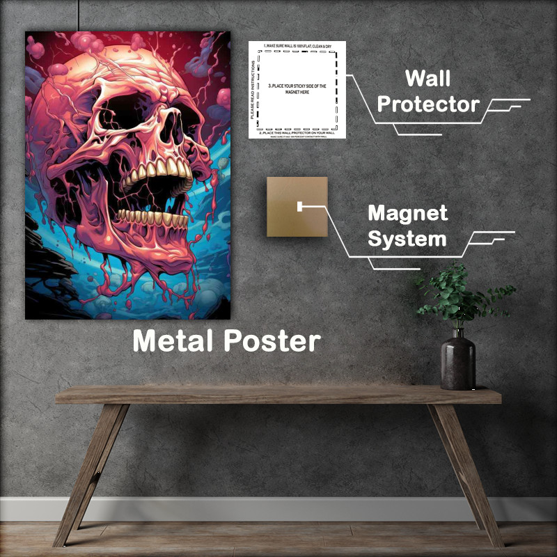 Buy Metal Poster : (The Beauty of Skulls)