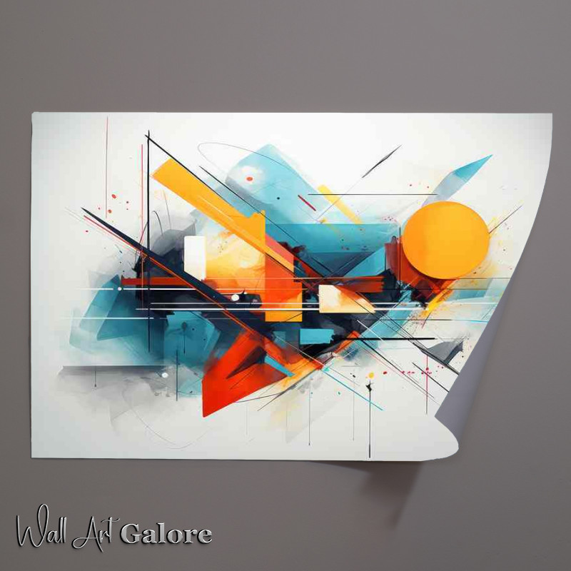 Buy Unframed Poster : (Abstract Color Innovations Shapes that Redefine Art)