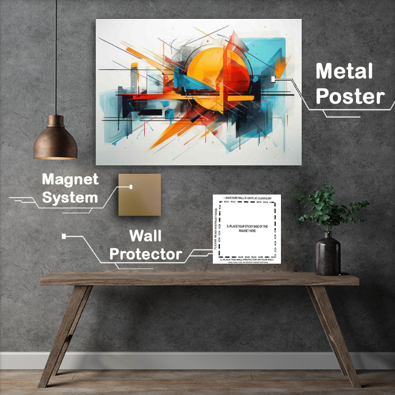 Buy Metal Poster : (Abstract Color Mysteries Lightning Speed)