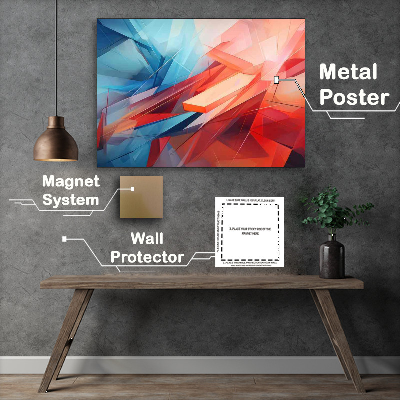 Buy Metal Poster : (Abstract Color Odyssey Shape And Form)