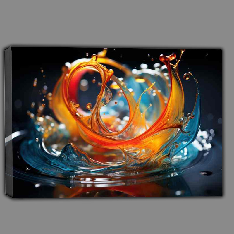 Buy Canvas : (Abstract Color Transformations Shapes that Reimagine Art)
