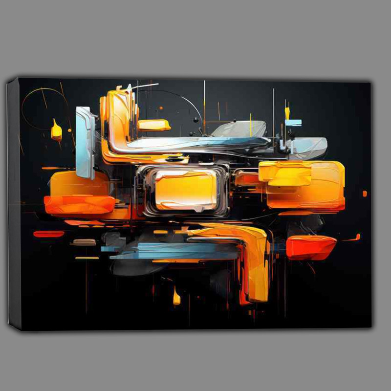 Buy Canvas : (Abstract Color Wonders Just The Right Colours)