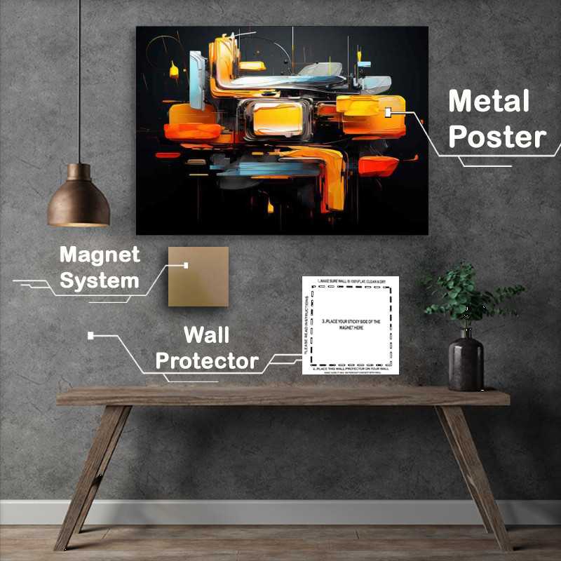 Buy Metal Poster : (Abstract Color Wonders Just The Right Colours)