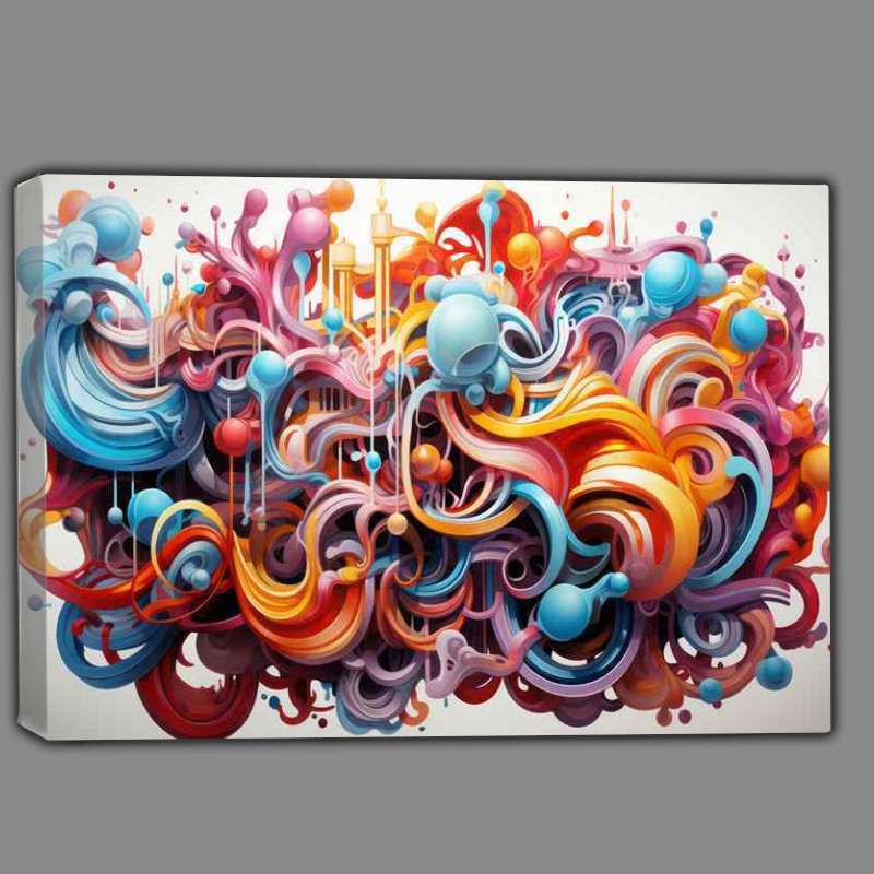 Buy Canvas : (Enchanting Abstract Colorful World Of Colour)