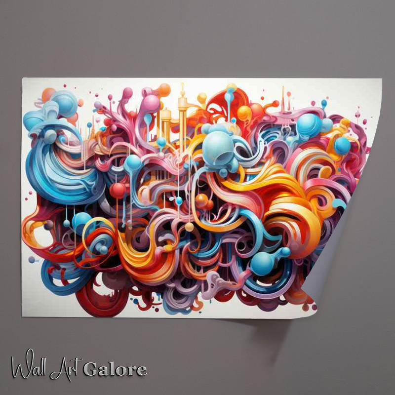 Buy Unframed Poster : (Enchanting Abstract Colorful World Of Colour)
