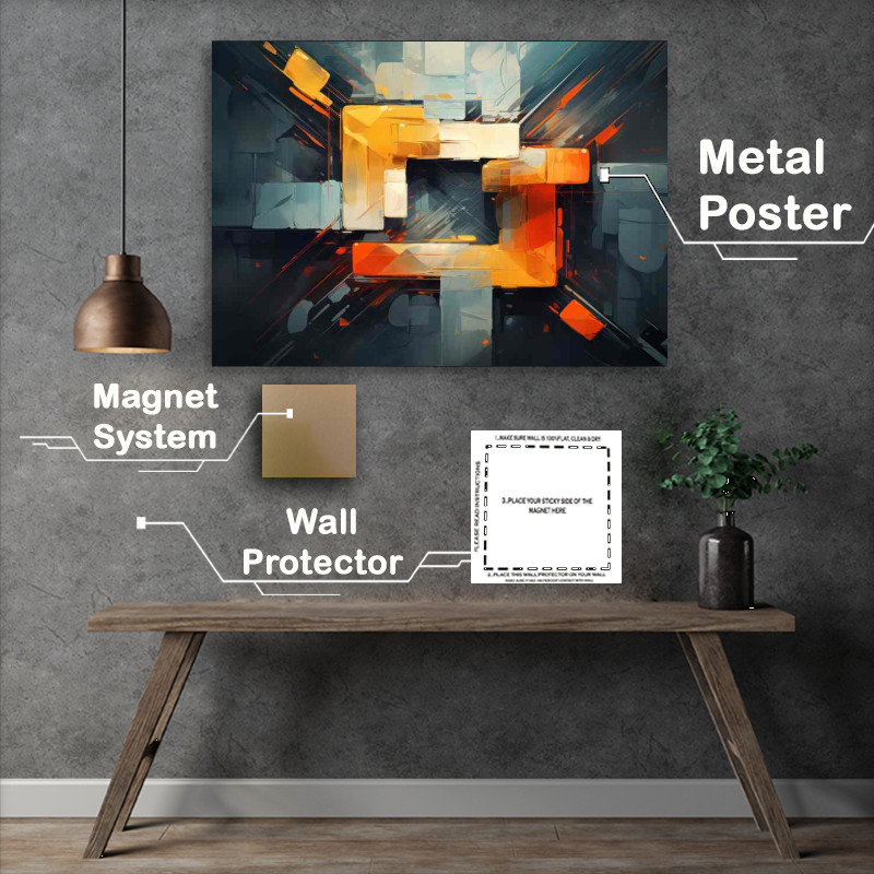 Buy Metal Poster : (Radiant Abstract Dazzling style)
