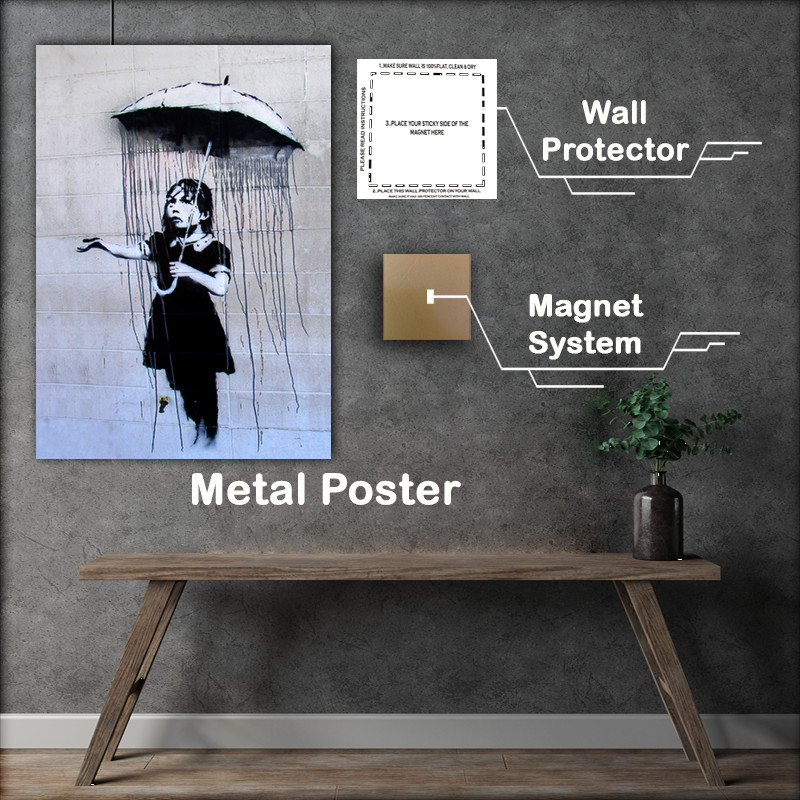 Buy Metal Poster : (Liquid Rain)