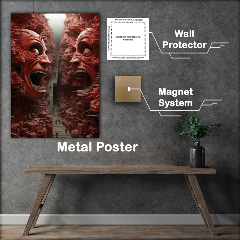 Buy Metal Poster : (Surrealism and the Exploration of the Imagination)