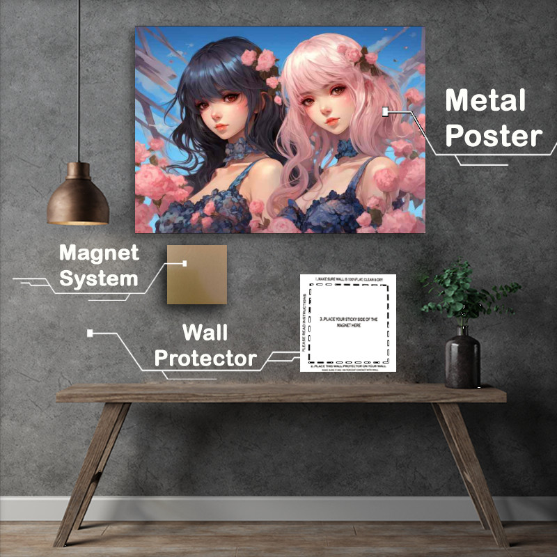 Buy Metal Poster : (A New Take on Magical Girls In Pink)