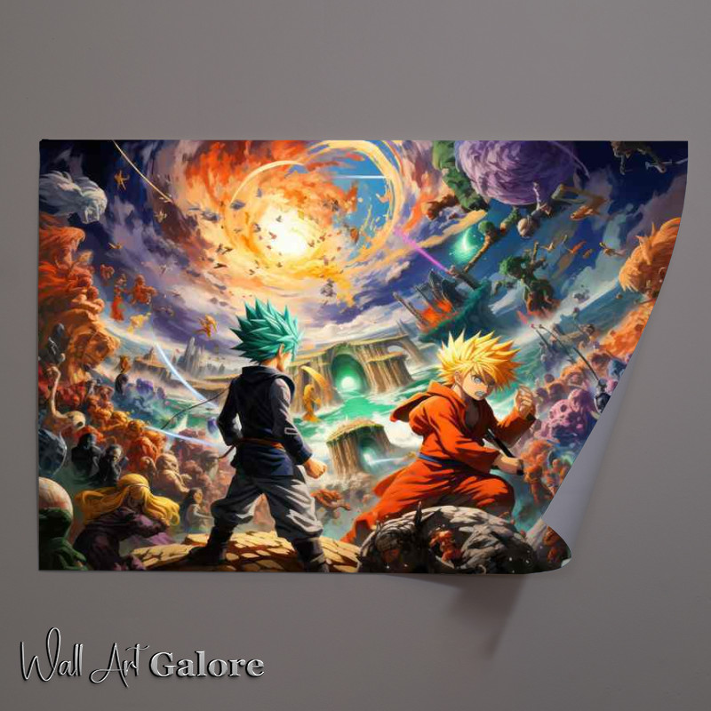 Buy Unframed Poster : (Naruto vs Dragon Ball ninja storm)