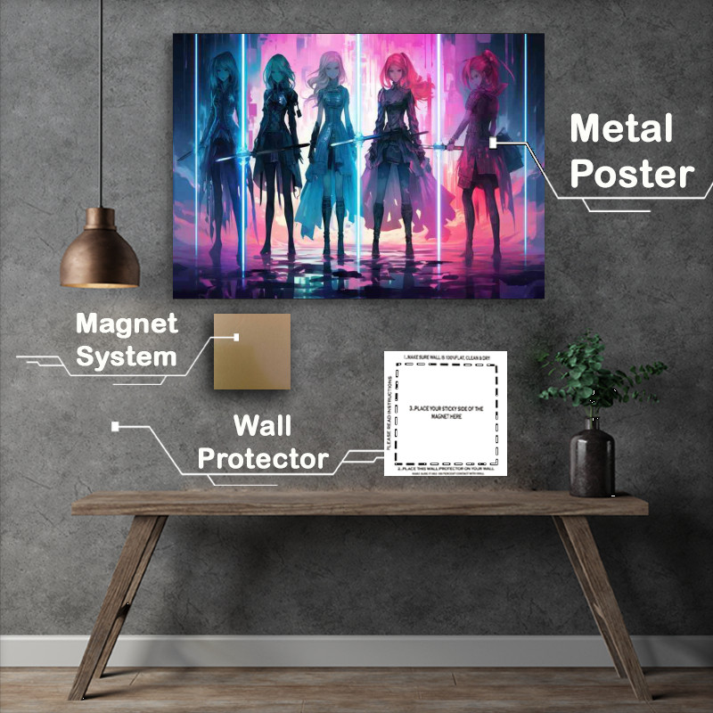 Buy Metal Poster : (The Complex World of Neon girls in anime)