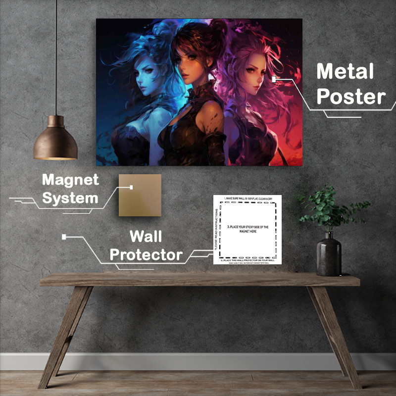 Buy Metal Poster : (The Intense Battles and Friendships Anime)