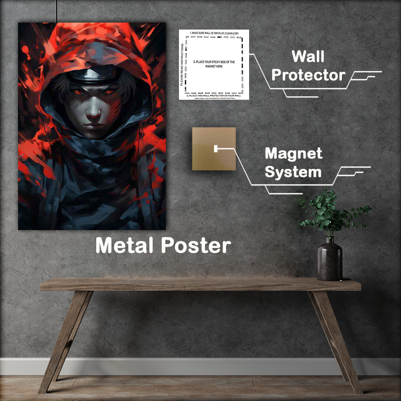 Buy Metal Poster : (Naruto wretched reds Anime style)