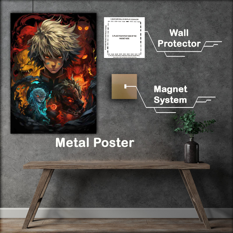 Buy Metal Poster : (The Dystopian World and Characters of Psycho)
