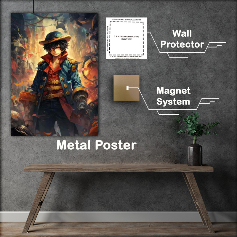 Buy Metal Poster : (The Pirate Adventures and Treasures of One Piece)