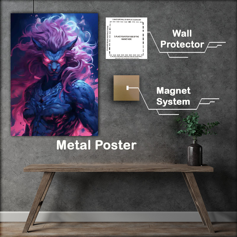Buy Metal Poster : (Uzumaki Yusufu in the style of lightningwave)