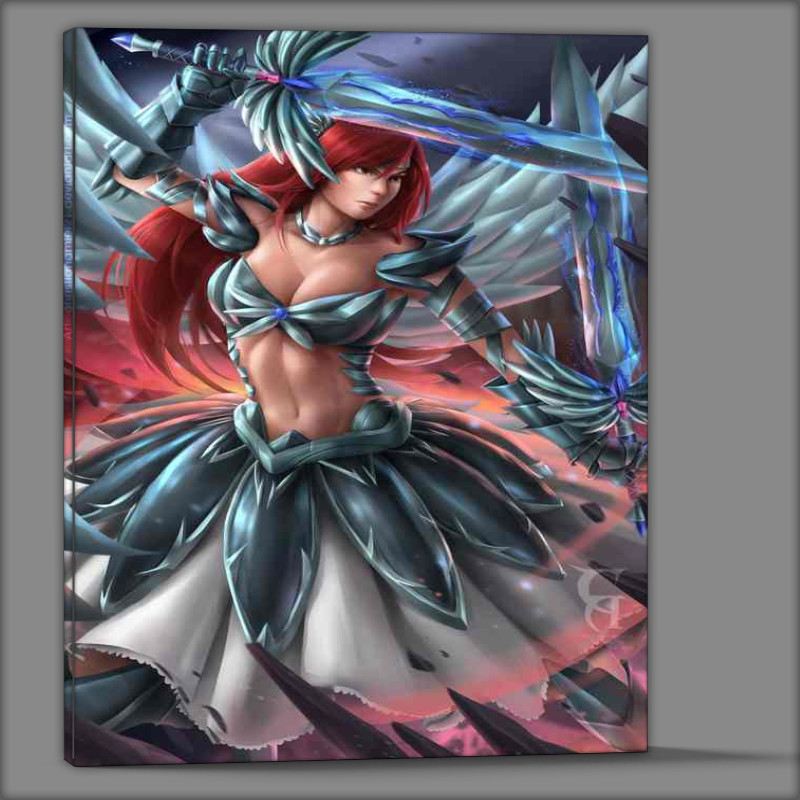 Buy Canvas : (Armor and Artistry Dive into the Manga Brilliance of Erza)