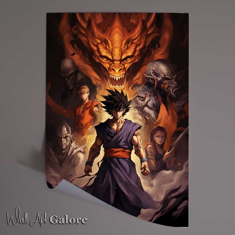 Buy Unframed Poster : (Goku with demonds)