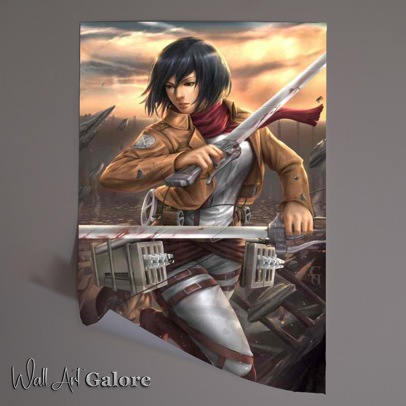 Buy Poster Beyond Walls : (Mikasa Manga Fanart)