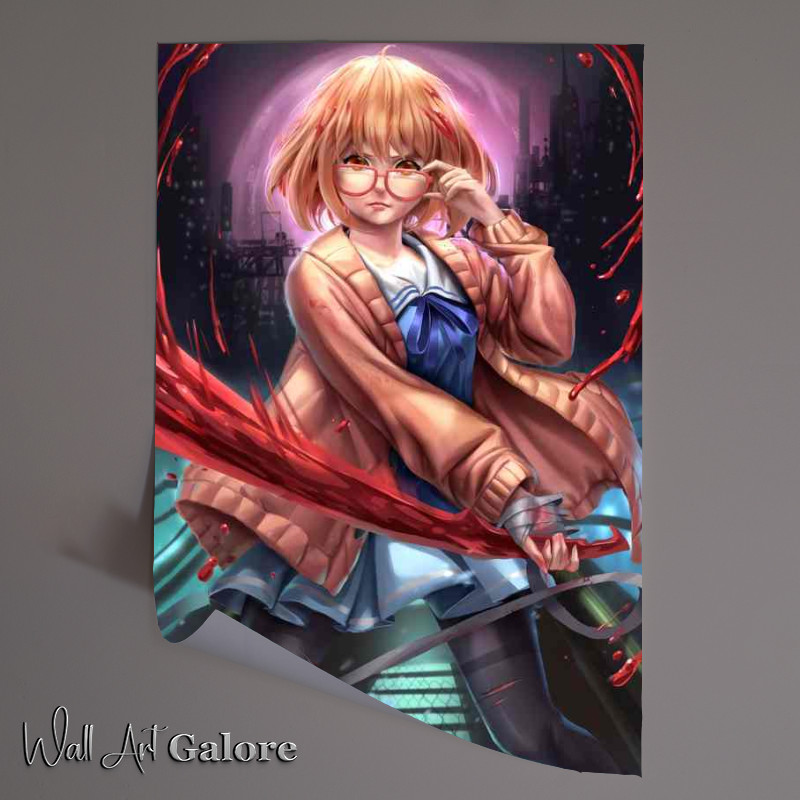 Buy Unframed Poster : (Fuyukai Desu Mirai Kuriyamas Journey Reimagined in Manga Art)