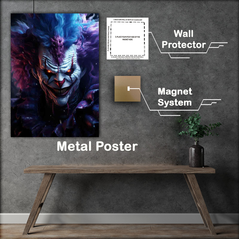 Buy Metal Poster : (Balloon Animals with a Bite Clown Horrors Unveiled)