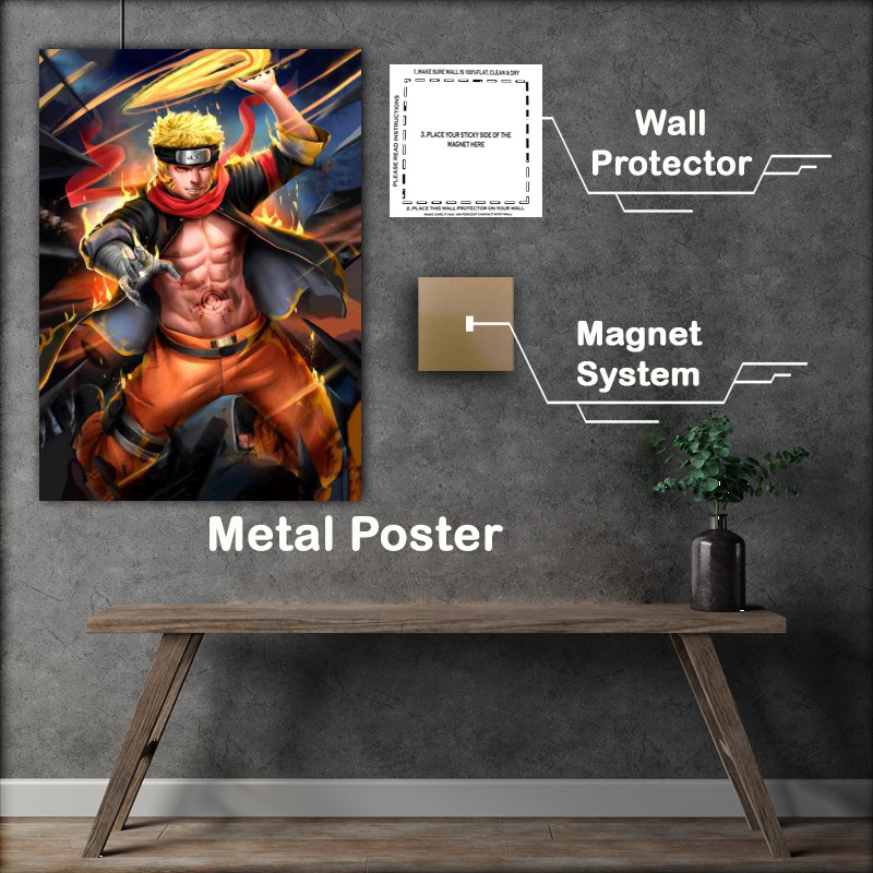 Buy Metal Poster : (Hokages Evolution Adult Narutos Manga Mastery Unveiled)