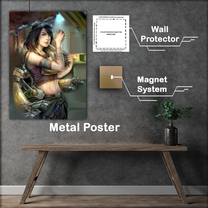 Buy Metal Poster : (Mechanical Marvel Joyce Mechs Manga Artistry Revealed)