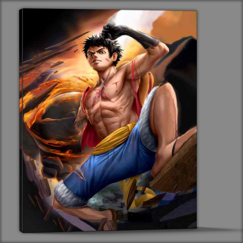 Buy Canvas : (Pirate Kings Vision Mugiwara Luffys Manga Artistry Unveiled)