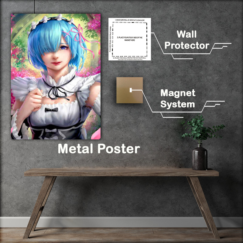 Buy Metal Poster : (Rems Reverie A Fanart Manga Tribute)