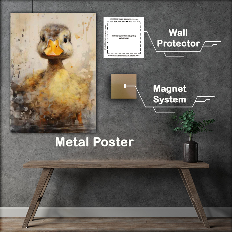 Buy Metal Poster : (A Closer Look at the Charm of Ducks)