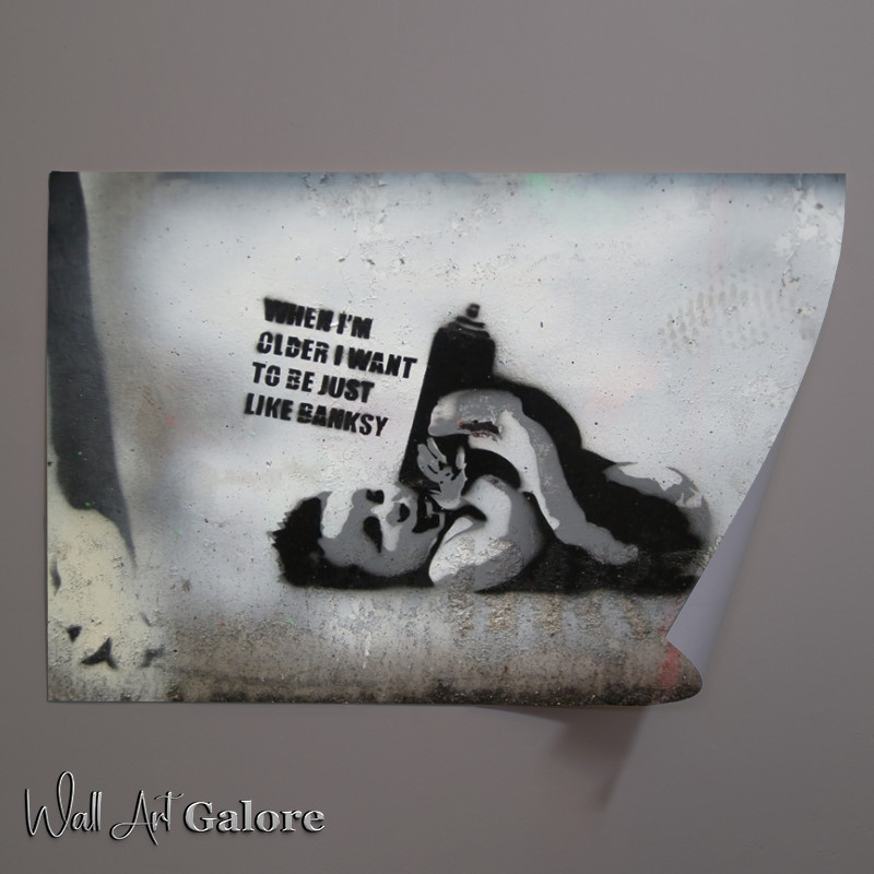 Buy Unframed Poster : (Be Like Banksy)