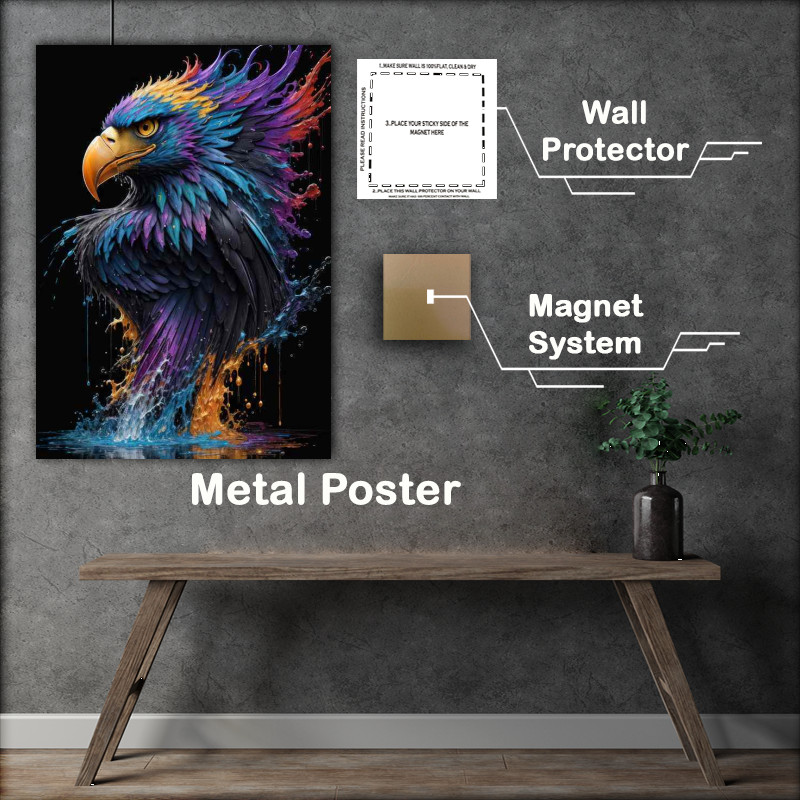 Buy Metal Poster : (American eagle poster)