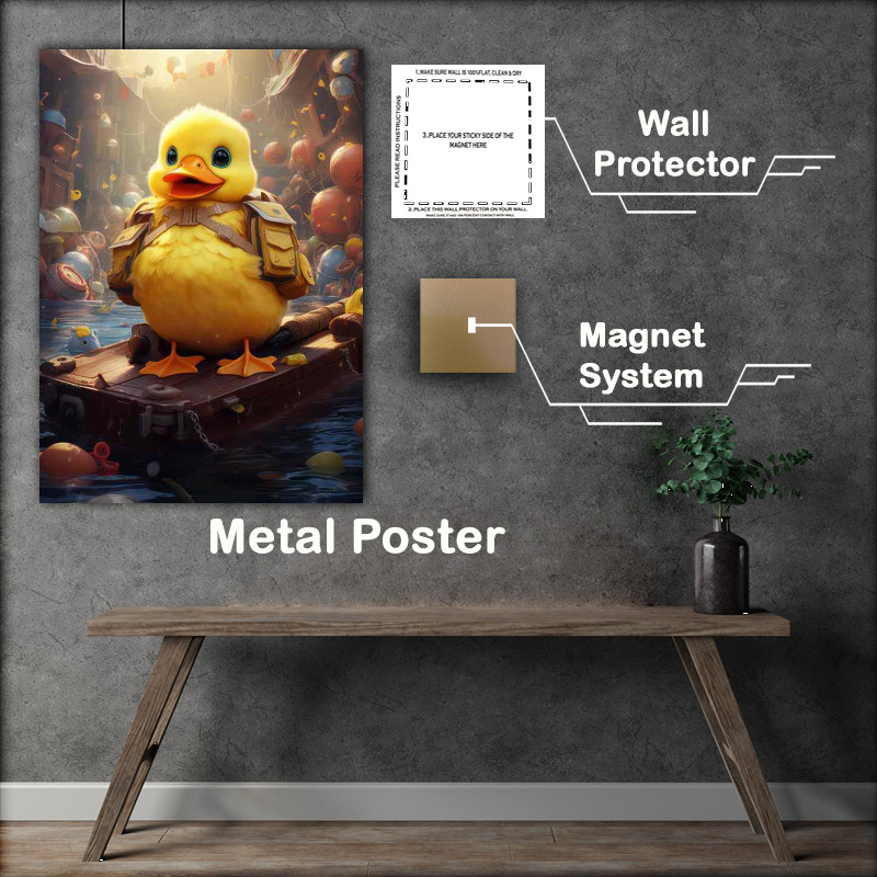 Buy Metal Poster : (Baby Duck the exploror on a adventure)