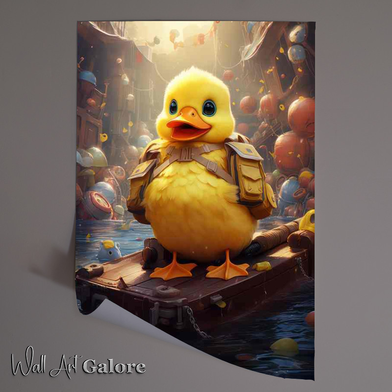 Buy Unframed Poster : (Baby Duck the exploror on a adventure)