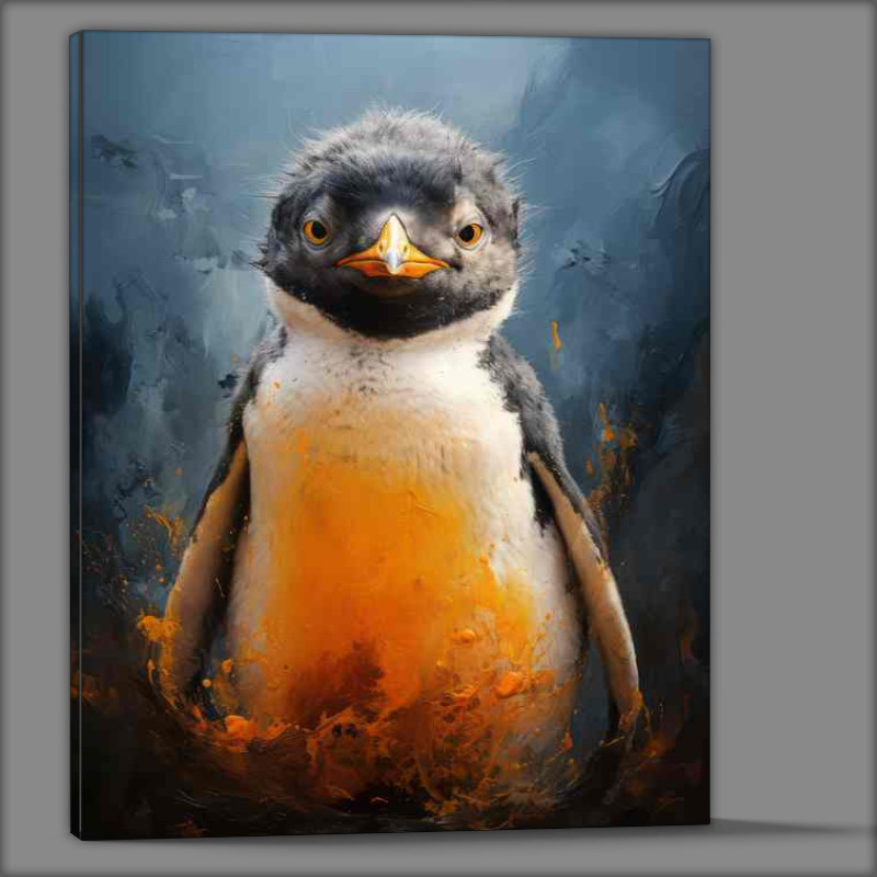 Buy Canvas : (Baby Penguin abstract in art)