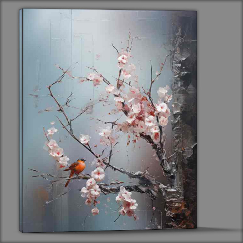 Buy Canvas : (Bulfinch bird style painted art)