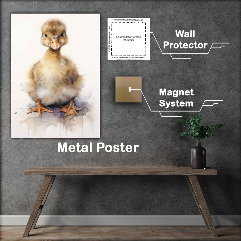 Buy Metal Poster : (Duckling Days Capturing the Sweet Moments of Baby Ducks)