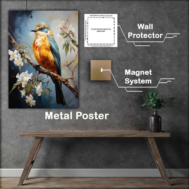 Buy Metal Poster : (Feathers and Canvas Exploring Bird Artistry)