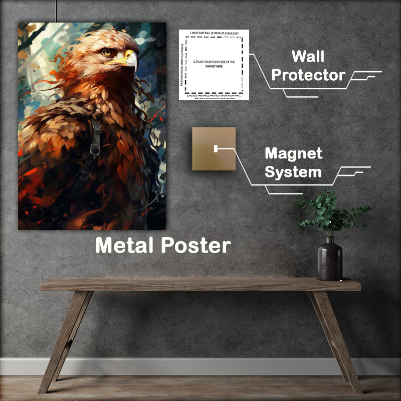Buy Metal Poster : (Hawk A majestic sight)