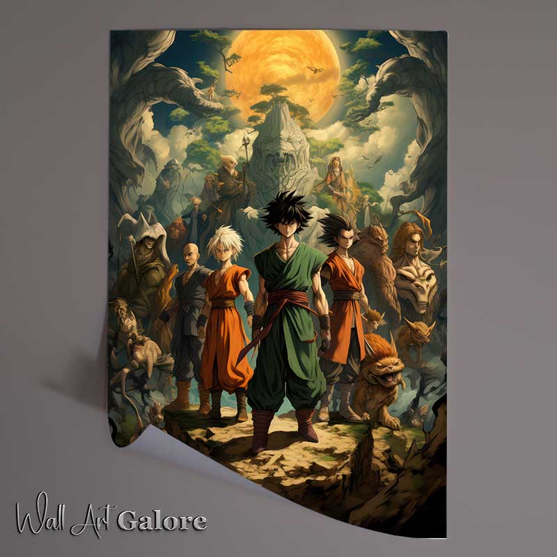 Buy Unframed Poster : (Goku with different characters)