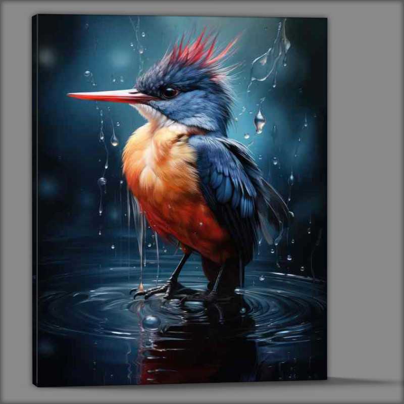 Buy Canvas : (Jewels of the Waterways Kingfishers in their Habitat)