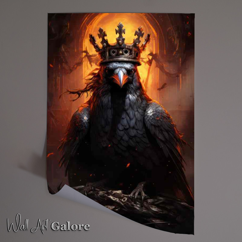 Buy Unframed Poster : (King Crow Sitting on his throne)