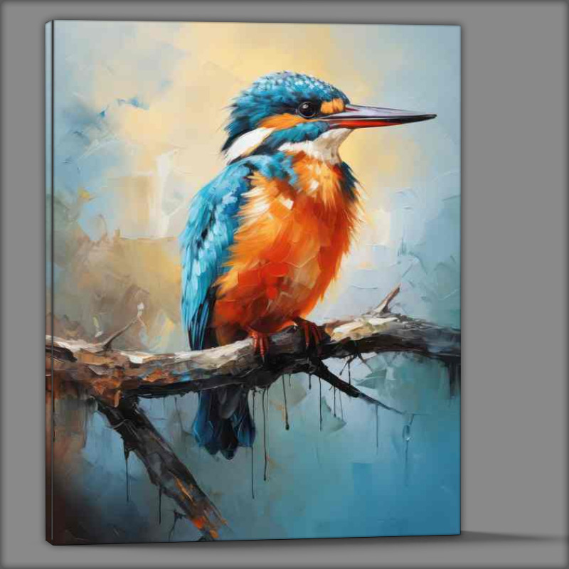 Buy Canvas : (Kingfisher Birds on a Perch Natures Graceful Watchers)