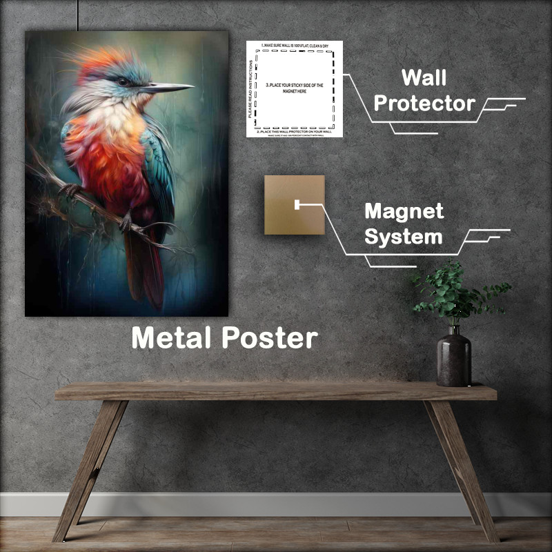 Buy Metal Poster : (Kingfisher Wonders The World of Alcedinidae)
