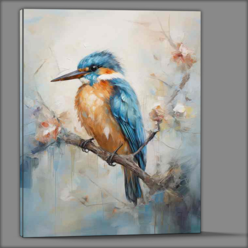 Buy Canvas : (Kingfishers Perch A Quiet Haven for These Aerial Acrobats)