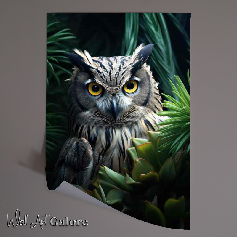 Buy Unframed Poster : (Long-Eared Owl from the Wooded Realm)
