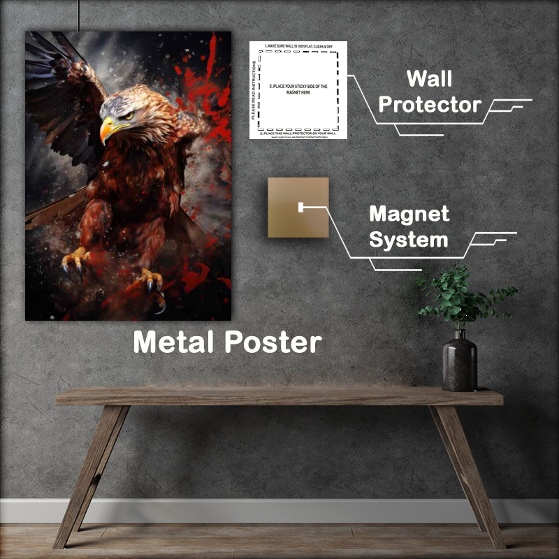 Buy Metal Poster : (Majestic Hawks Masters of the Skies)