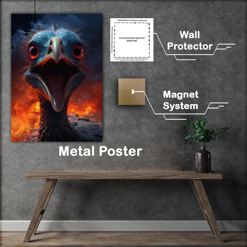 Buy Metal Poster : (Ostriches Giants of the Bird World)