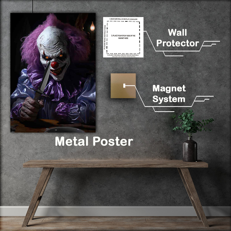 Buy Metal Poster : (Horrific Harlequins Chronicles of the Cursed Clown)