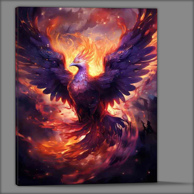 Buy Canvas : (Phoenix Rising A Symbol of Resilience and Rebirth)